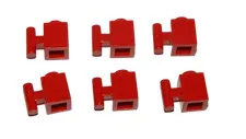 6 Lego® TRAIN Railway 9V RC 1x1 Brick with Handle Hold RED