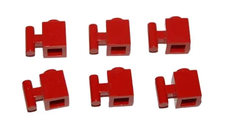 6 Lego® TRAIN Railway 9V RC 1x1 Brick with Handle Hold RED