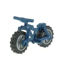 1x lego Bicycle Mountain Bike Dark Blue Wheel Black Flat Silver 60292 36934c04