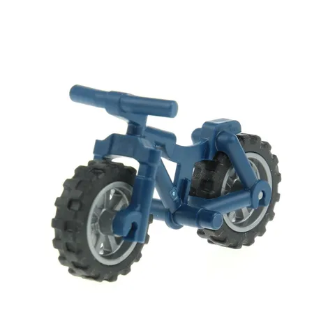 1x lego Bicycle Mountain Bike Dark Blue Wheel Black Flat Silver 60292 36934c04