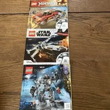 LEGO Lot Of 3 Star Wars 75301 Ninjago 71737 Marvel 76190 Instruction Manual Only