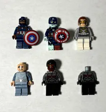 LEGO Marvel Captain America Minifigure Lot Of 6! Zombie Cap colmar09, sh0179