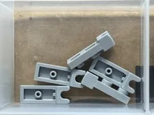 LEGO Parts - Light Bluish Gray Plate 1 x 2 Tow Socket End - No 14418 - QTY 5