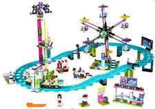 LEGO Friends 41130 Amusement Park Roller Coaster 100% Complete w/ Manual & Figs