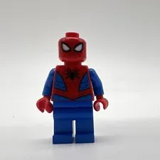Marvel Lego Spiderman Minifigure Loose Toy Red And Black Lines
