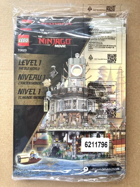 Lego Ninjago Movie 70620 Ninjago City Complete Instruction Manual Set