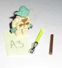 Lego Star Wars YODA (Sand Green) Jedi Master Minifigure 4502 7103 7260 *A3*