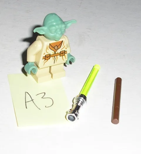 Lego Star Wars YODA (Sand Green) Jedi Master Minifigure 4502 7103 7260 *A3*