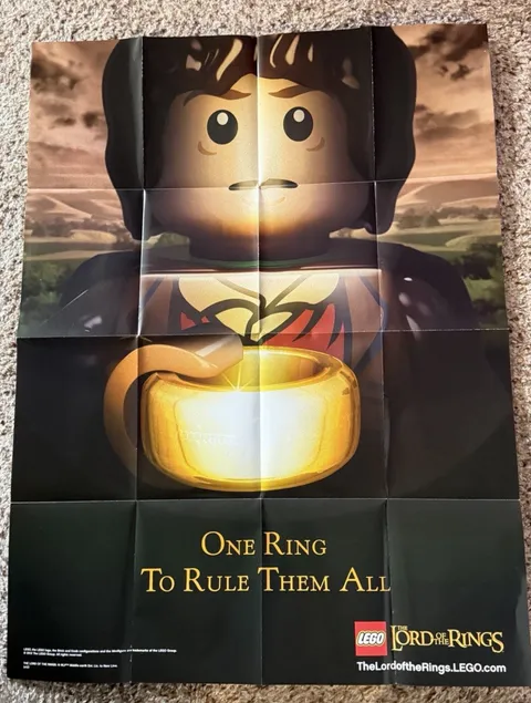 LEGO The Hobbit Unexpected Journey  Limited Edition poster Lord of Rings 2012