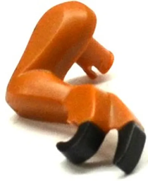 LEGO Dark Orange Dinosaur Leg Small (Front) Tyrannosaurus rex with Black Claws P