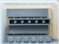 LEGO Parts - Dark Bluish Gray Brick 1 x 6 - No 3009 - QTY 5