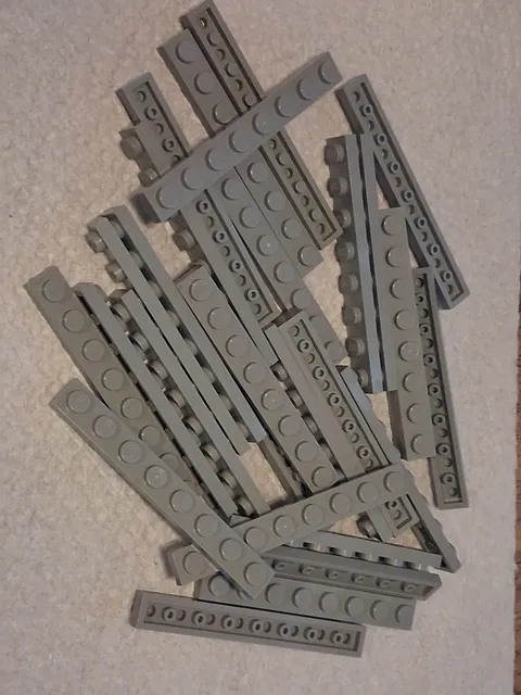 H Lego Lot 29 Light Bluish Gray Plate 1 x 8 3460 21376 21349 21010 10234 10307