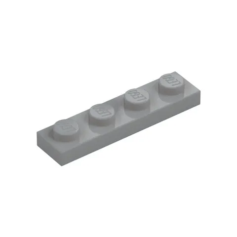 LEGO 30x Light Bluish Gray Brick, 1x4 Plate inv.647