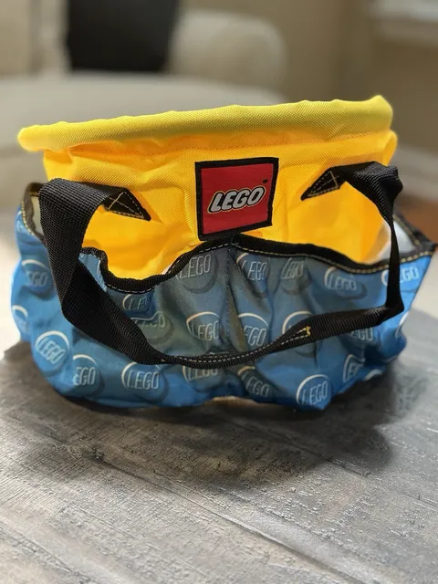 Lego Travel Collapsible Carry Storage Bag Bucket 9 inch