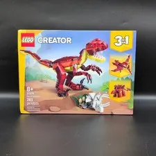 Lego Creator 3 in 1 Fierce Dinosaur Building Toy Set 283 Pieces 31379 New Sealed