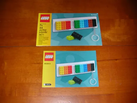 LEGO S 853919 KEY HANGER OWNERS INSTRUCTION BUILDING MANUAL BOOKET W CARD ONLY