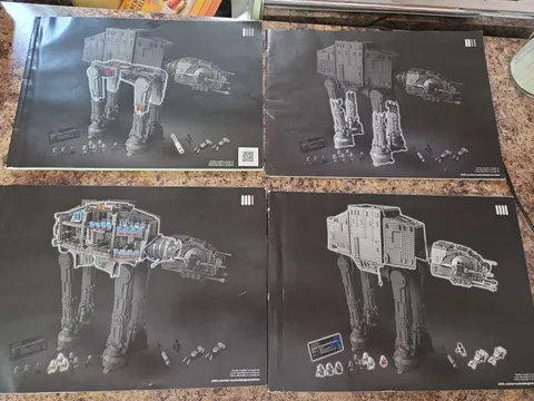 Lego Star Wars AT-AT Building Instructions Only (75313) Books 1-4 