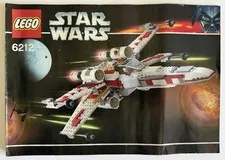Lego Star Wars MANUAL ONLY 6212 - X-Wing Fighter - Excellent Condition