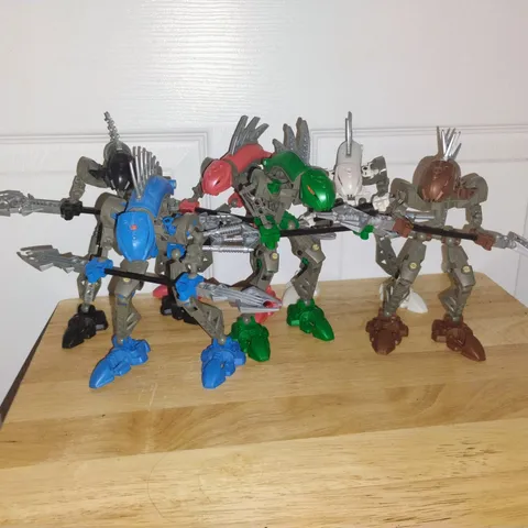 Lego Bionicle Complete Set Of 6 Rahkshi No Kraata