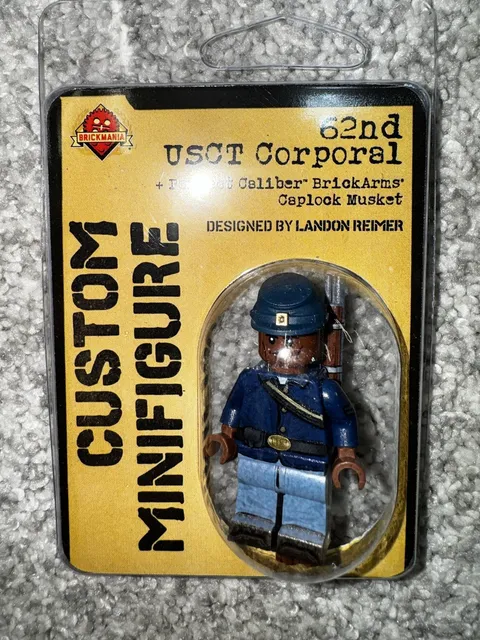 Brickmania 62nd USCT Corporal w/ BrickArms Caplock Musket NEW IN BOX + FAST SHIP