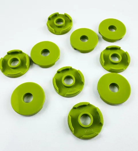 Lego 10 New Lime Tiles Round 2 x 2 Flat Smooth Pieces Parts
