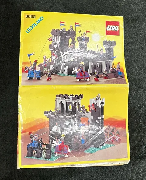 Vintage LEGO 6085 Black Monarch's Castle Instruction Manual Only Legoland Castle