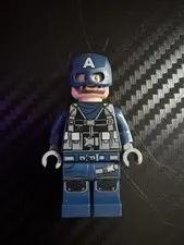 LEGO CAPTAIN AMERICA MINIFIGURE SUPER HERO AUTHENTIC AVENGERS FIGURE