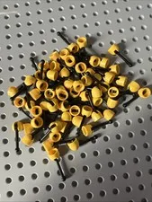 LEGO 4592c02 Yellow Antenna Small Base with Black Lever (4592 / 4593) Bulk 60pcs
