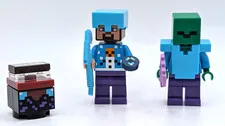 Lego Minecraft Steve Zombie Minfigures & Enchanting Table 21280 Advent Calendar