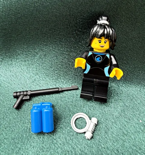 LEGO Ninjago Nya Avatar Minifigure w/ Hair, Harpoon and Accessories njo0560