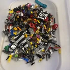 LEGO Accessory Lot Weapons, Tools, Food, Ect