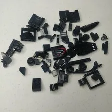 LEGO BLACK LOT BRICKS BUILDING PIECES BRICK RANDO PARTS