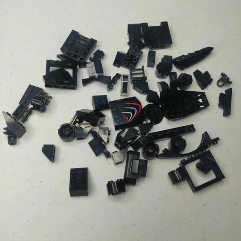 LEGO BLACK LOT BRICKS BUILDING PIECES BRICK RANDO PARTS