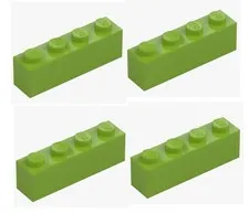 LEGO ® 4x brick 1x4 bright yellowish green 3010 4234716 brick brick New