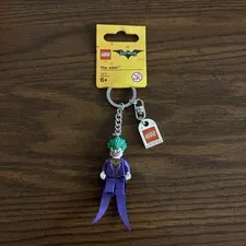 LEGO The Batman Movie The Joker Key Chain 853633 Minifigure Tag Retired New
