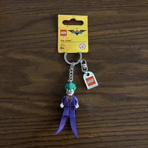 LEGO The Batman Movie The Joker Key Chain 853633 Minifigure Tag Retired New