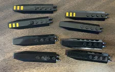 LEGO: 14137 30407 Hinge Plate 1 x 8 with Angled Side Extensions, Lot of 8, 60158