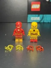 NEW DC Superheroes Flash and Reverse Flash w/ Speed Force Custom Lego Minifigure