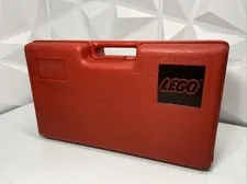 1980's Classic Vintage Red Lego Storage Box / Carrying Case / Bin - Made In USA