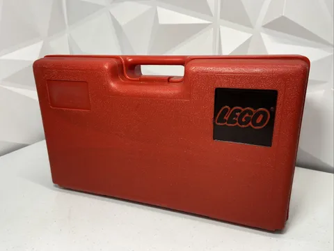 1980's Classic Vintage Red Lego Storage Box / Carrying Case / Bin - Made In USA