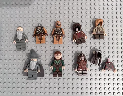 LEGO LOTR Hobbit Minifigure Lot Goblin Mirkwood Elf Gimli Gandalf Frodo Gamgee