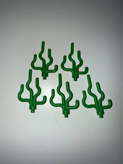 LEGO 5 New Pieces Bright Green Sea Grass Seaweed Plant Moss Vine 30093