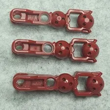 LEGO 90616 Arm Leg with Ball Joint Socket Pin Hole Hero Factory Dark Red x3