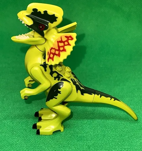 Lego Jurassic Park Dilophosaurus Dinosaur Minifigure.