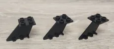 Lego 3479 Black Tail 4 x 2 x 2 Replacement Piece Part Lot Of 3