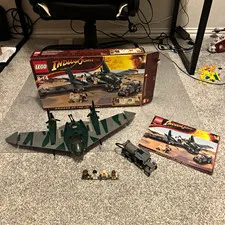 LEGO Indiana Jones 7683 Fight on the Flying Wing Raiders 376pc Box Instructions