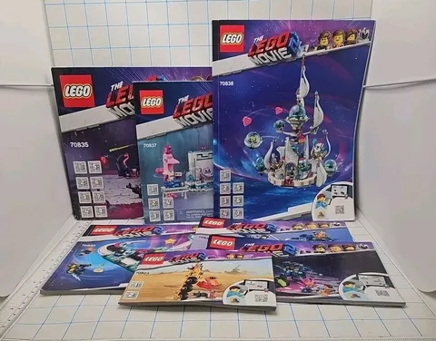 The LEGO MOVIE Lot of 7 Instruction Manuals Only (No Bricks)