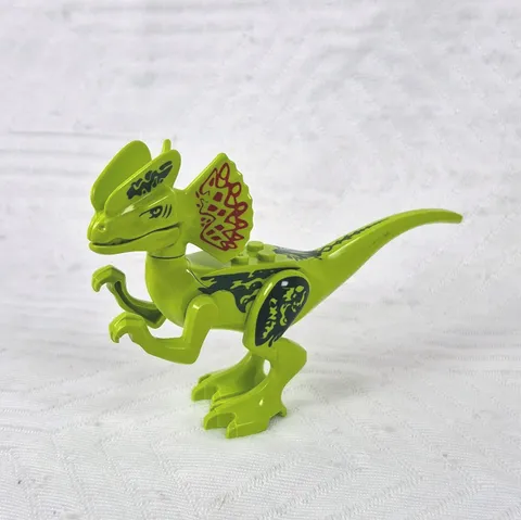 LEGO Jurassic World Dilophosaurus Ambush 75916 Green and Red Dinosaur Retired