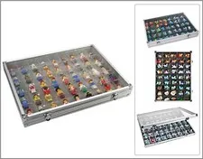 Lindner-4890-45-ALU-Sammelvitrinen-Setzkasten-45x-36x49x40mm-Für-Lego-Figuren