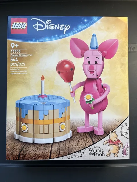LEGO Disney Piglet’s Birthday Fun Set 43305 Winnie the Pooh NEW SEALED 544 PCS